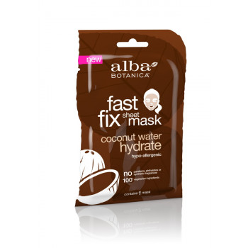 Alba Botanica Fast Fix Coconut Milk Hydrate Sheet Mask - Глубокоувлажняющая маска гидрат кокосовой воды (85гр.)