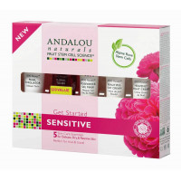 Andalou Naturals 1000 Roses Get Started Kit - Набор из 5 минипродуктов "комплексный уход за чувстительной кожей" (5шт.)