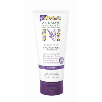 Andalou Naturals Lavender Thyme Refreshing Shower Gel - Гель для душа освежающий "Лаванда и Тимьян" (251мл.)
