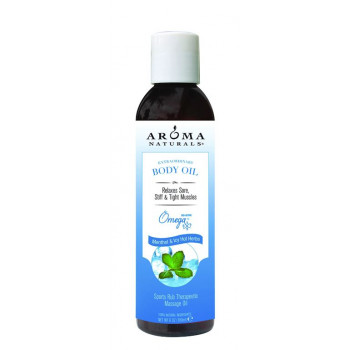 Aroma Naturals Extra Ordinary Body Oil "Menthol & Icy Hot Herbs" - Масло для тела «Ментол и травы» (180мл.)