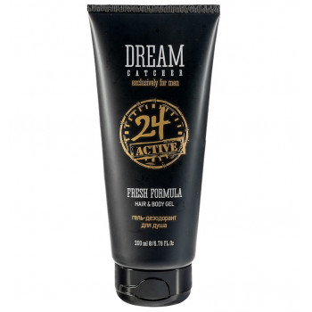 DREAM CATCHER Fresh formula 24 active Hair&body gel - Гель-дезодорант для душа (200мл.)  