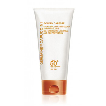 GERMAINE de CAPUCCINI Golden Caresse Advanced Anti-Ageing Sun Cream SPF50+ - Крем усиленный солнцезащитный антивозрастной SPF50+ (50мл.)