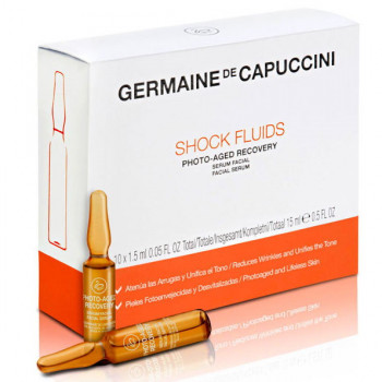 GERMAINE de CAPUCCINI Options Shock Fluids Photo-Aged Recovery - Сыворотка для лица для восстановления и борьбы с фотостарением (10амп. по 1.5мл.)