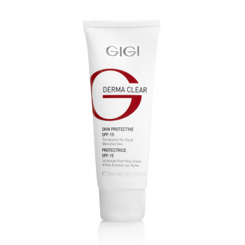 GIGI Derma Clear Cream Protective SPF-15 - Крем увлажняющий защитный SPF 15 (75мл)