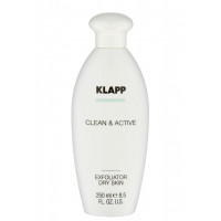 KLAPP CLEAN&ACTIVE Exfoliator Dry Skin - Эксфолиатор для сухой кожи (250мл.)