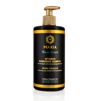 Maxia - Интенсивно питающий шампунь для поврежденных окрашенных и непослушных волос (525мл.)