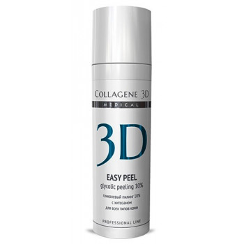 Medical Collagene 3D Easy Peel - Гель-пилинг для лица с хитозаном на основе гликолевой кислоты 10% (pH 2,8) 130мл.