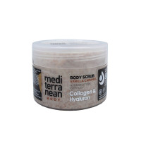 Mediterranean Body Scrub Vanilla Caramel - Скраб для тела "Ваниль и Карамель" с коллагеном и гиалуроновой кислотой (250мл.)