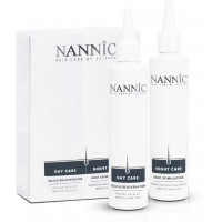 Nannic Day Care-Follicle Rejuvenation+Night Care-Root Stimulation - Утренняя сыворотка для питания корней + Вечерняя сыворотка для стимуляции роста (2X150мл.)