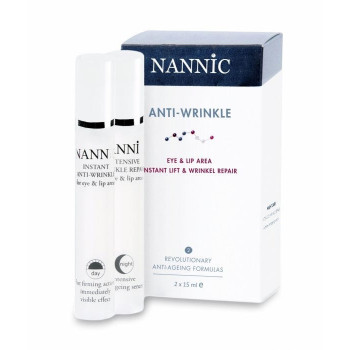 NANNIC - Набор Сывороток против морщин для глаз и губ (дневная и ночная защита) (2х15мл)
