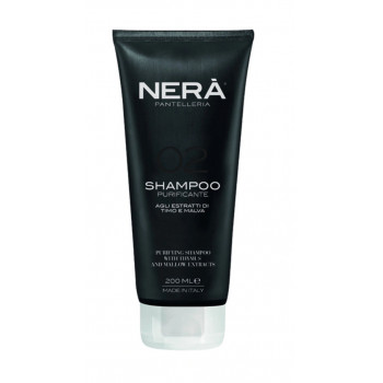 Nera Pantelleria - Очищающий шампунь для жирной кожи головы с экстрактами тимуса и мальвы (200мл.)