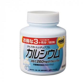 Orihiro - БАД Кальций+витамин D со вкусом йогурта"ОРИХИРО" (180шт.)