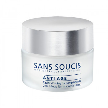 SANS SOUCIS ANTI AGE Caviar Fishing for Compliments 24h for dry skin - Крем антивозрастной с экстрактом  икры для сухой кожи  24 часа (50мл.)