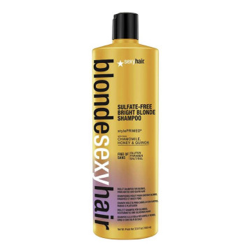 Sexy Hair Sulfate-free bright blonde shampoo - Шампунь корректирующий сияющий блонд без сульфатов (1000мл.)