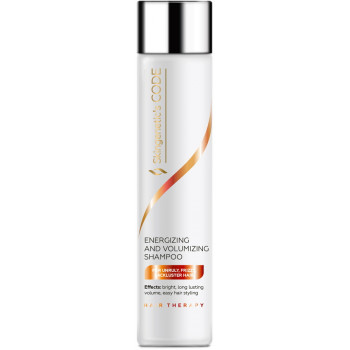 Skingenetic's CODE Energizing and volumizing shampoo - Шампунь, придающий объем и силу для тусклых, непослушных, вьющихся волос (350мл.)