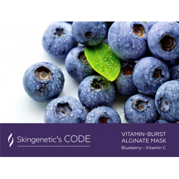 Skingenetic's CODE Vitamin-Burst Alginate mask - Альгинатная витаминная маска с экстрактом черники и витамином С 1шт.