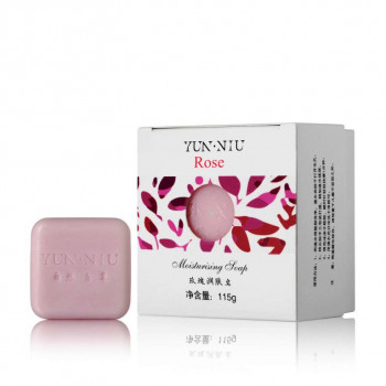 YUN-NIU - Натуральное мыло с маслом розы (115гр.)