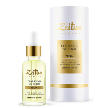 Зейтун - Преображающий масляный эликсир NIQA для проблемной кожи лица с серебром (30мл.)