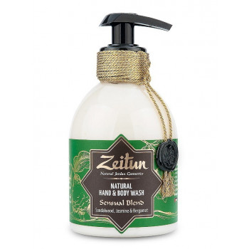 Зейтун - Жидкое крем-мыло Зейтун для рук и тела "Чувственный купаж: сандал, бергамот и жасмин" (300мл.)