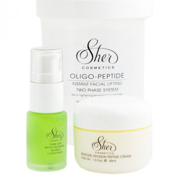 Sher Cosmetics Oligo-Peptide Instant Facial Lifting System - Олиго-пептидная лифтинг система (60мл.)