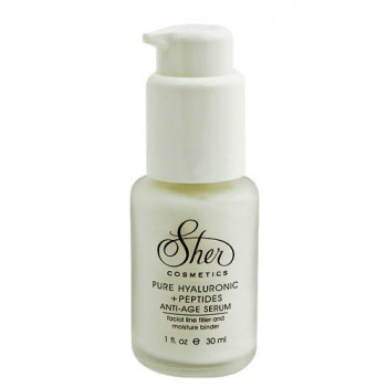 Sher Cosmetics Pure Hyaluronic+Peptides Anti-Age Serum - Гиалуроновая пептидная анти-эйдж сыворотка (30мл.)