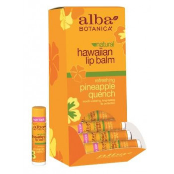 Alba Botanica Natural Hawaiian Lip Balm Refreshing Pineapple Quench - Губная помада "Ананас" (4,2гр.)