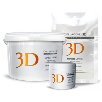 Medical Collagene 3D EXPRESS LIFTING - Альгинатная маска для лица и тела с экстрактом женьшеня (30гр.)