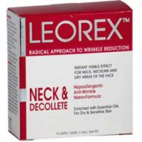 Leorex Neck & Decollete - Гипоаллергенная нано-маска для экспресс-разглаживания морщин шеи и зоны декольте (10саше)